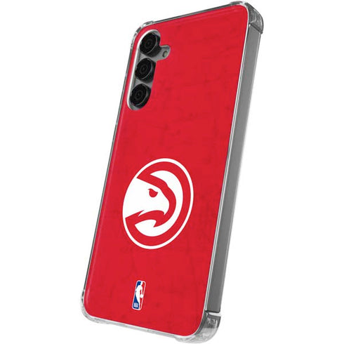 NBA Atlanta Hawks Distressed Galaxy S24 Plus Clear Case